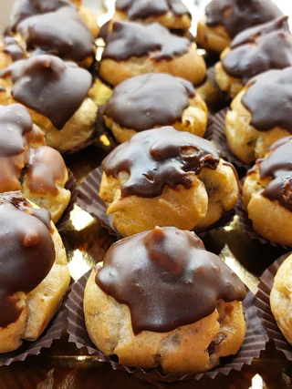 Bignè Crema Cacao|Cioccolato Fondente